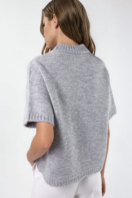 Relaxed Fit Crew Neck Knitwear Sweater - Image 2