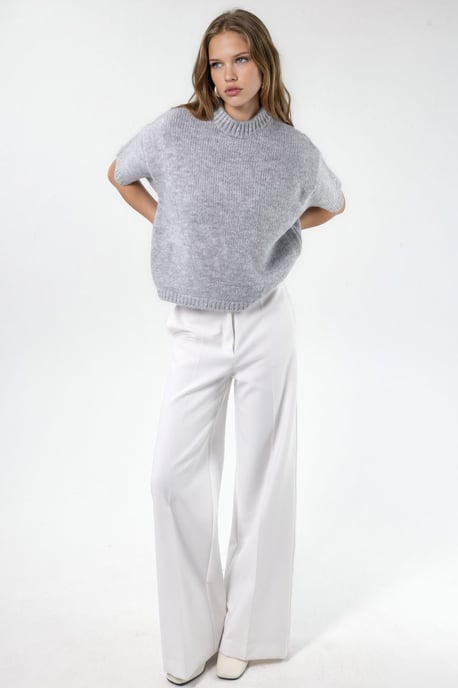 Relaxed Fit Crew Neck Knitwear Sweater - Image 3