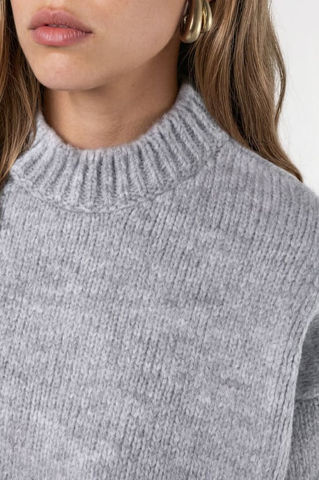 Relaxed Fit Crew Neck Knitwear Sweater - Image 4