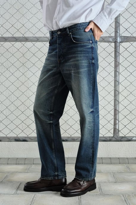 Herr Mid Waist raka jeans - Image 1