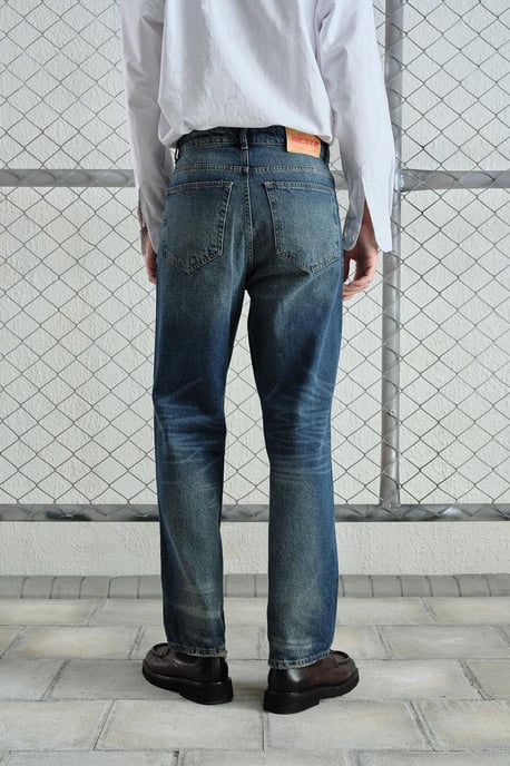 Herr Mid Waist raka jeans - Image 3