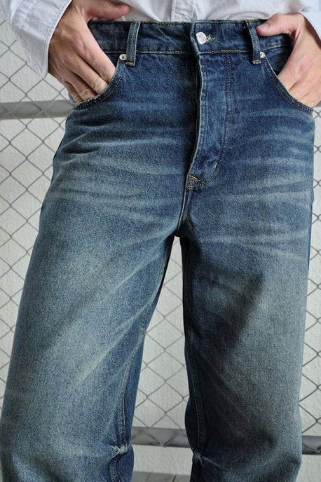 Herr Mid Waist raka jeans - Image 4