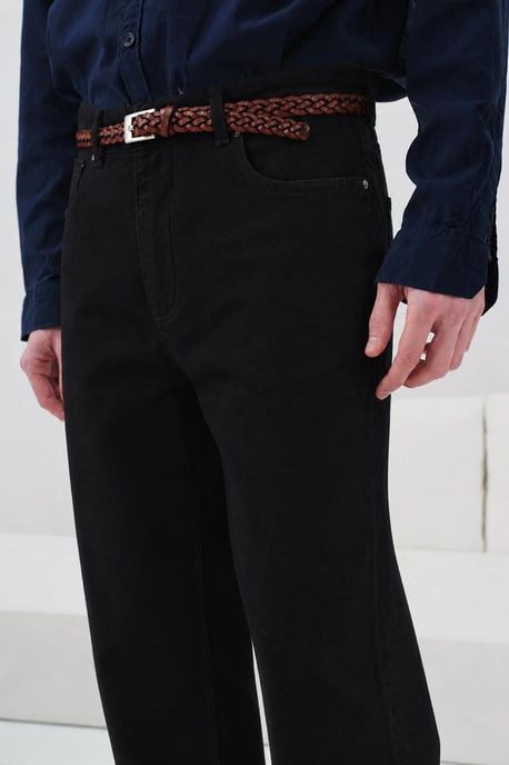 Men's Mid Waist Straight Leg Jeans - Image 2