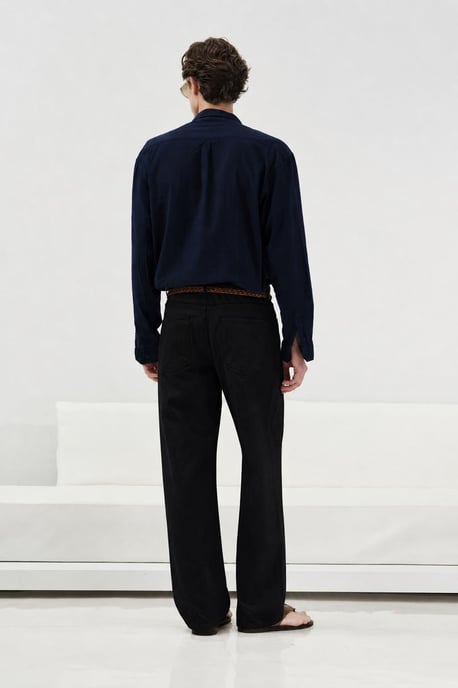 Men's Mid Waist Straight Leg Jeans - Image 4