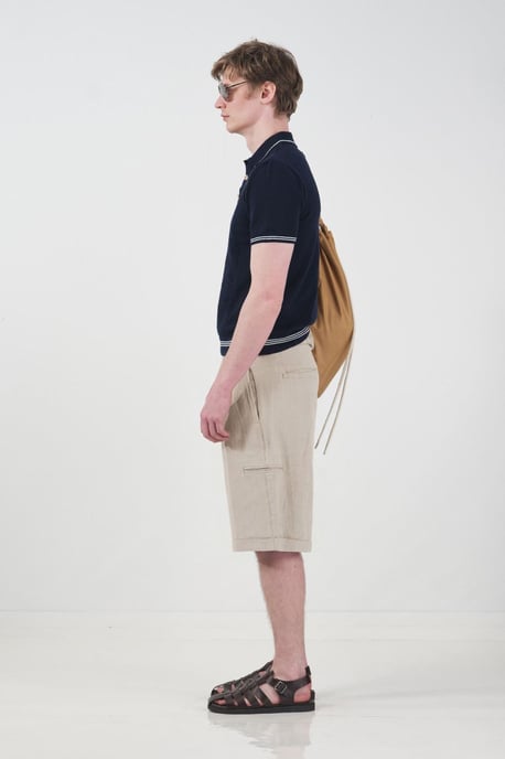Hoge Taille Brede Pantalon Korte Broek met Zakken - Image 3