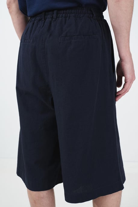 Chino-stijl Wijde Lange Shorts met Touwsluiting Enkel - Image 4