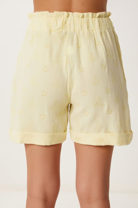 Hoge Taille Mini Shorts met Trekkoord en Binding Detail - Image 5