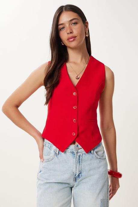 Crop Knop Vest - Image 2