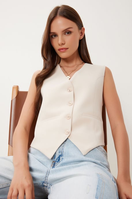 Crop Knop Vest - Image 2
