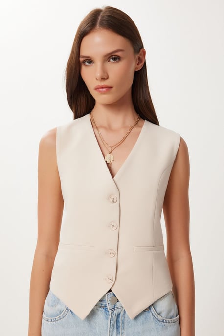 Crop Knop Vest - Image 4
