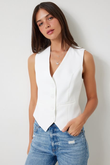 Crop Knop Vest - Image 3
