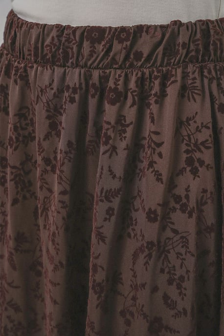 Floral High Waist Maxi Skirt - Image 6
