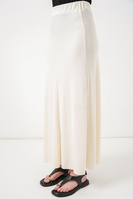 High Waist A-Line Maxi Skirt - Image 4