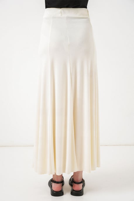High Waist A-Line Maxi Skirt - Image 6
