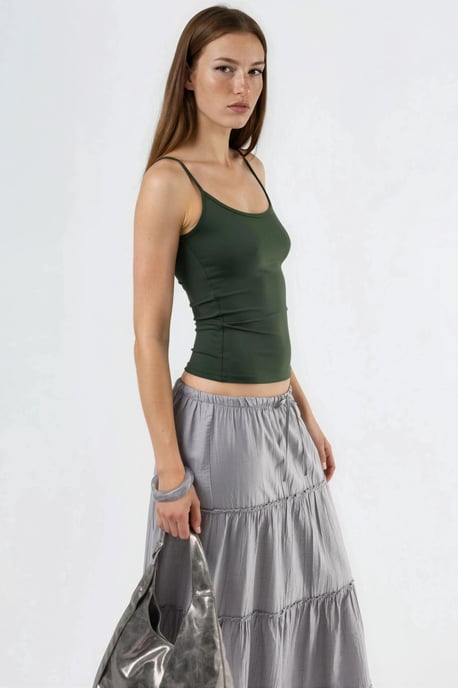 Aansluitende U-hals Gebreide Tanktop - Image 4