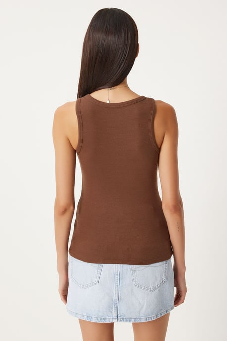 Getailleerde Katoenen U-Hals Tanktop - Image 4