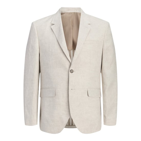 Jack & Jones Jprblamartin lawrence linen blazer beige - Image 1