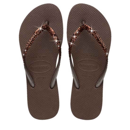 Havaianas Slim glitter ii dark brown teenslippers dames - Image 3