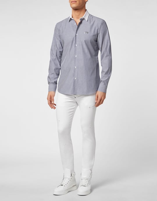 Shirt Slim Fit Skull And Plein - Image 3