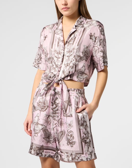 Cropped Bow Shirt Butterfly Tattoo Tattoo - Image 2