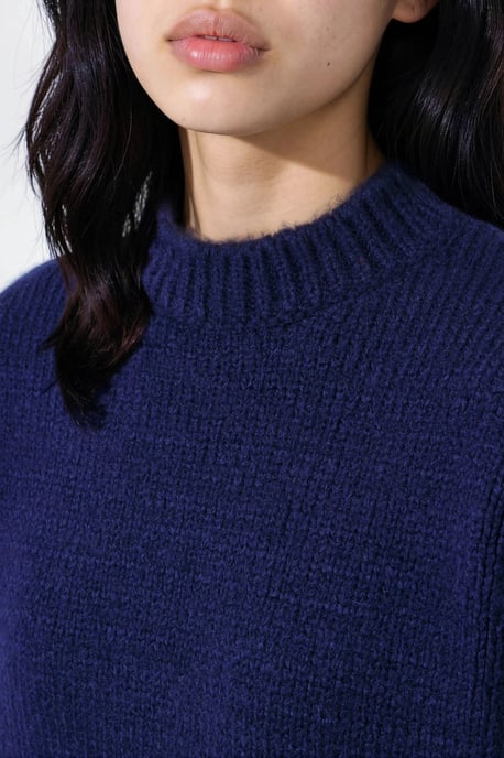 Relaxed Fit Crew Neck Knitwear Sweater - Image 4