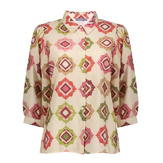 Geisha 63480-20 718 blouse ecru/raspberry/green - Image 3