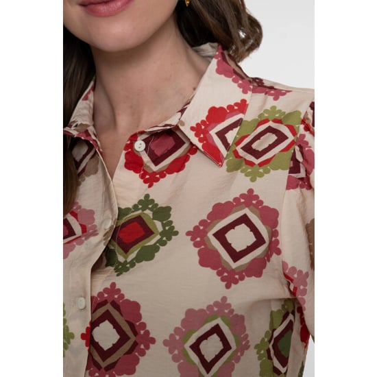 Geisha 63480-20 718 blouse ecru/raspberry/green - Image 5