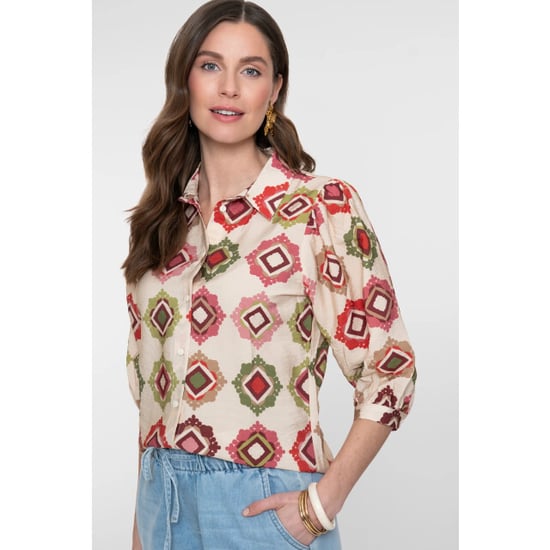 Geisha 63480-20 718 blouse ecru/raspberry/green - Image 6