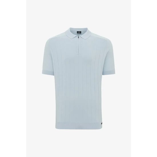 Genti Polo rib zip light - Image 1