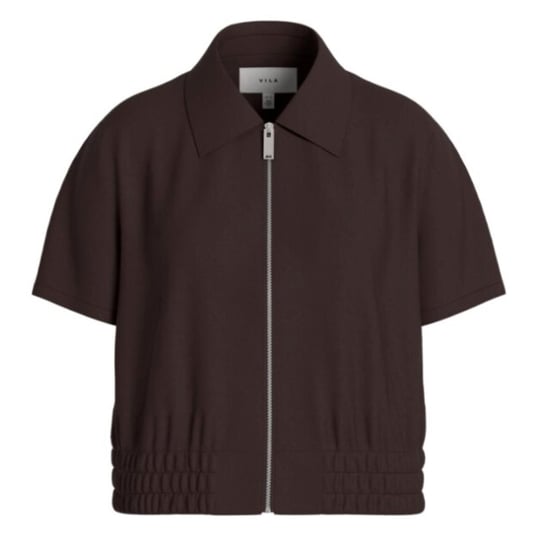 Vila Viclua ss zip shirt - - Image 1