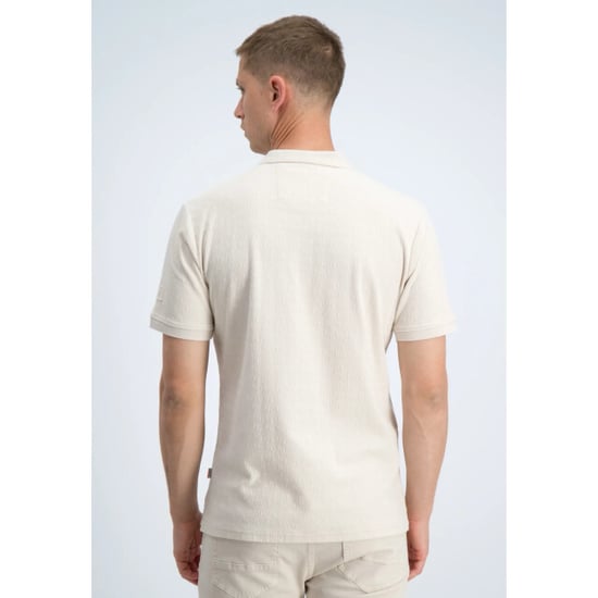 Gabbiano Polo, korte mouw met structuur beige - Image 2