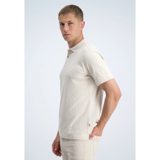 Gabbiano Polo, korte mouw met structuur beige - Image 4