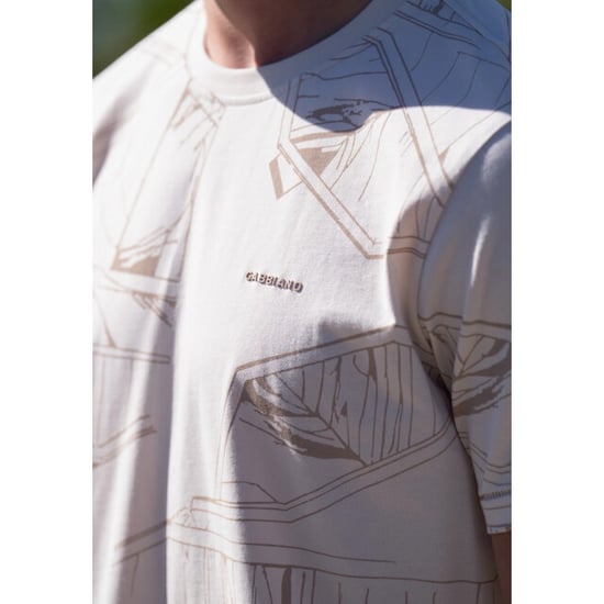Gabbiano T-shirt korte mouw met allover print ecru dessin - Image 4
