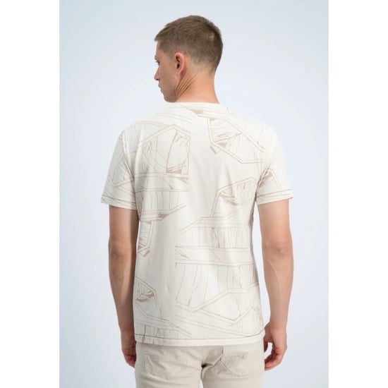 Gabbiano T-shirt korte mouw met allover print ecru dessin - Image 5