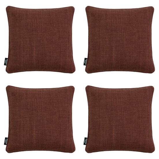 Madison sierkussen nola bordeaux 60x60x10cm set van 4 - Image 1