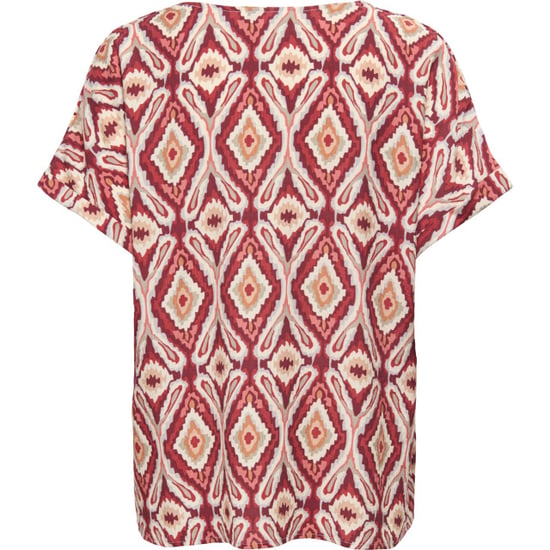 Only Onlbelly mikasi ss v-neck top wvn ex brick red/abs - Image 3