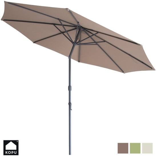 Kopu ® valencia parasol rond 300 cm met beschermhoes taupe - Image 2