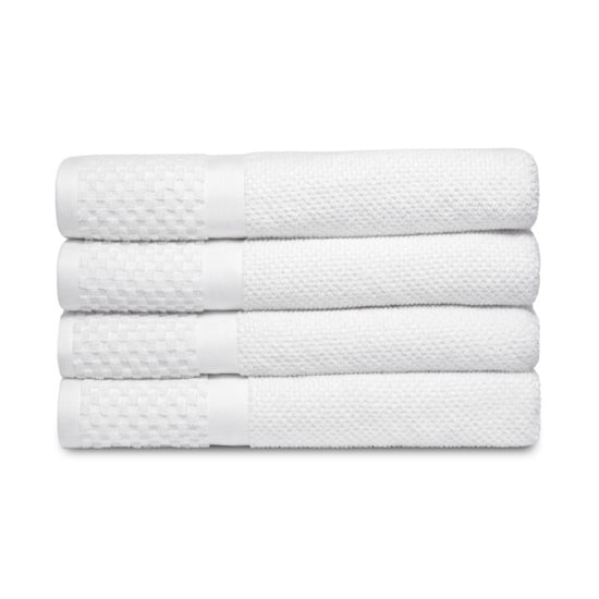 Phlox Soft popcorn handdoeken 70x140 cm set van 4 100% katoen 500 g/m2 - - Image 3