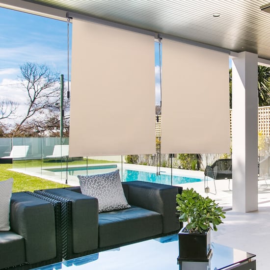 4goodz Outsunny verticale zonwering verticale luifel 160x250 cm creme - Image 2