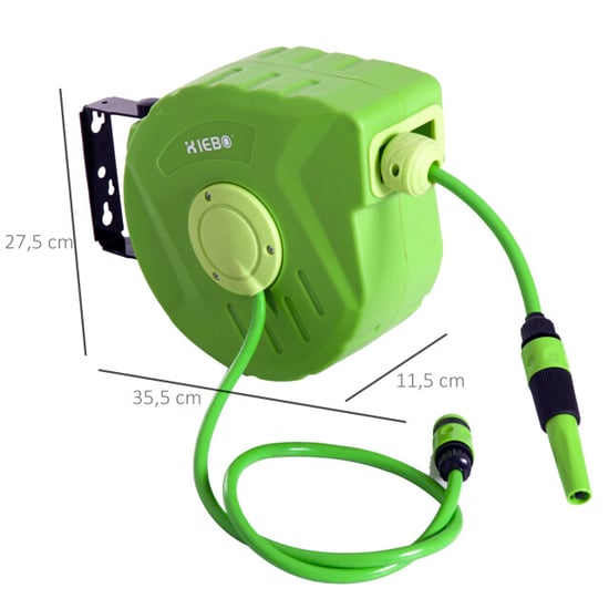 4goodz Wandslangenbox 180 graden draaibare slanghaspel 10 mtr automatische - Image 4