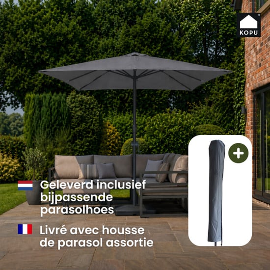 Kopu ® alicante parasol vierkant 230x230 cm met windvanger - - Image 4