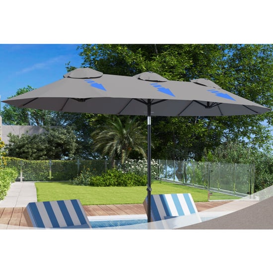 4goodz Outsunny duo-parasol 295x152 cm brede parasol - - Image 2