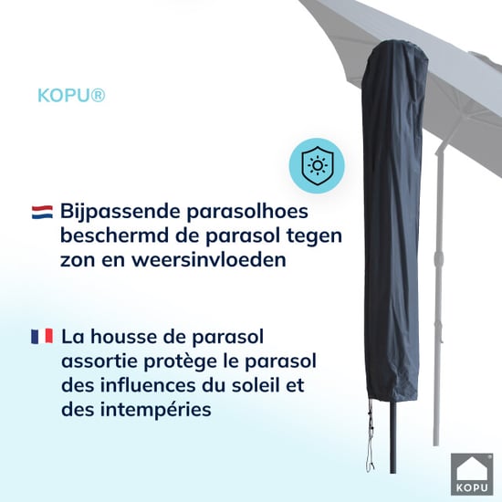 Kopu ® sevilla parasol rechthoek 200x300 cm met hoes en voet - Image 3