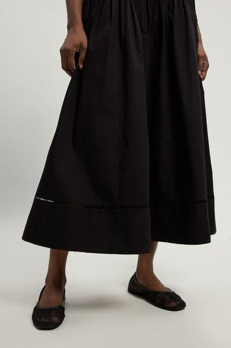 Poplin Belted Midi Dress - Image 4