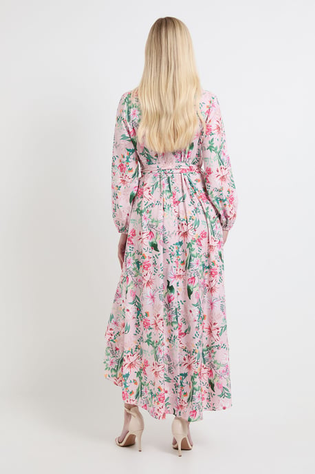 Petite Floral Print Button Midi Shirt Dress - Image 3