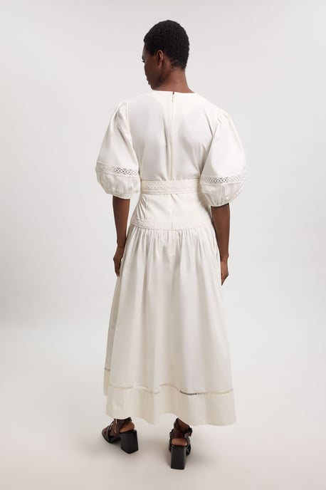 Poplin Belted Midi Dress - Image 3