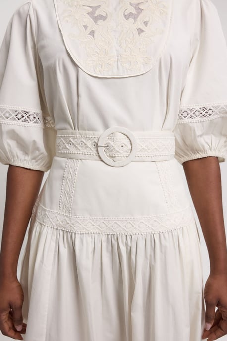 Poplin Belted Midi Dress - Image 4