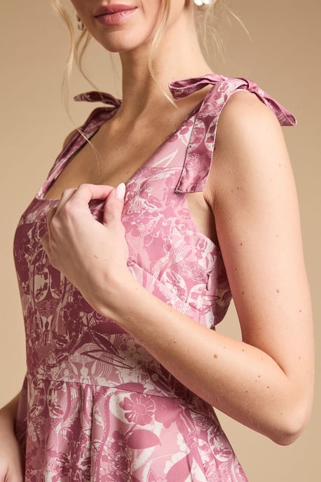 Petite Floral Tie Shoulder Midaxi Dress - Image 2