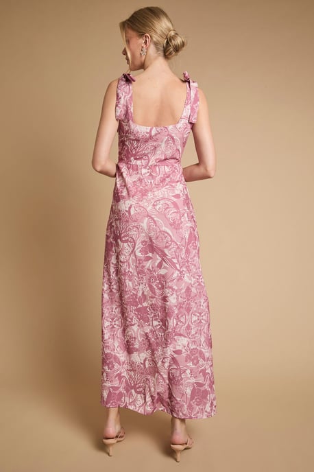Petite Floral Tie Shoulder Midaxi Dress - Image 3
