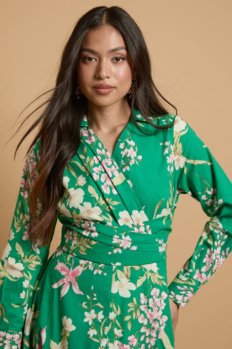 Petite English Rose Garden Shirt Dress - Image 2